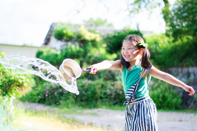 一戸建ての暑さ対策―打ち水をする