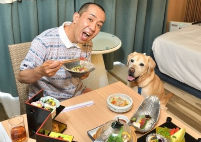 愛犬と一緒に食事できる宿泊施設