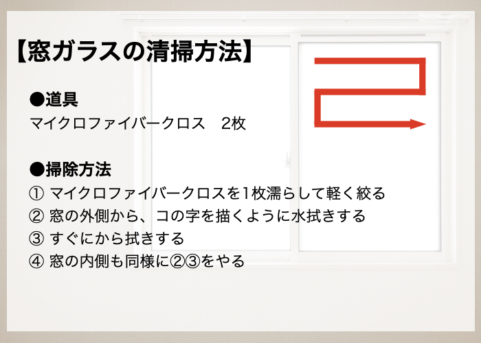 大掃除のコツ「窓ガラス」