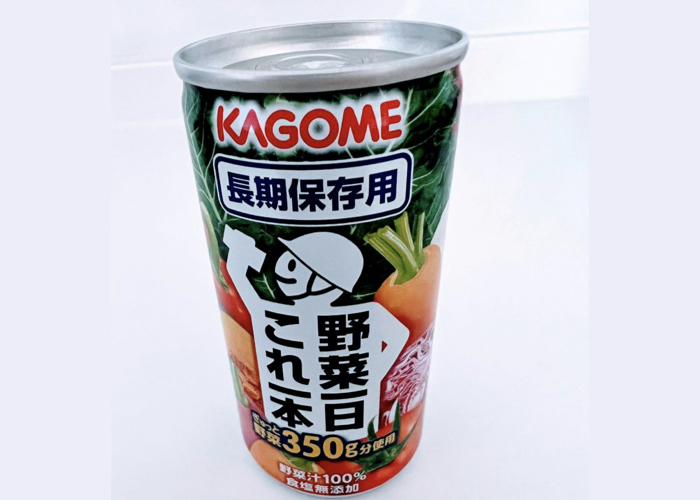 常備しておきたい野菜ジュースはカゴメの「野菜一日これ一本長期保存用」