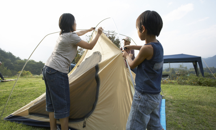 自然を身近に感じられるテント泊