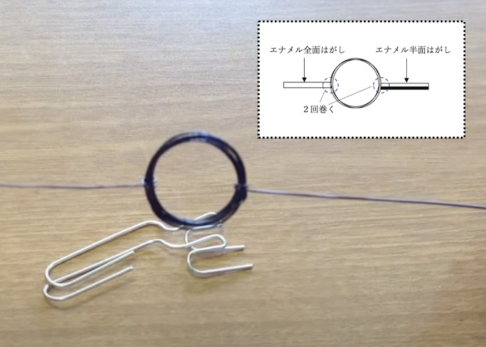 中学理科自由研究：コイルの導線のつくり方
